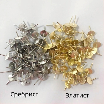 Диагонални рамкови пирони и куки — златни, сребърни и черни, комплект в кутия, декоративни метални елементи за часовници и железни окачвания