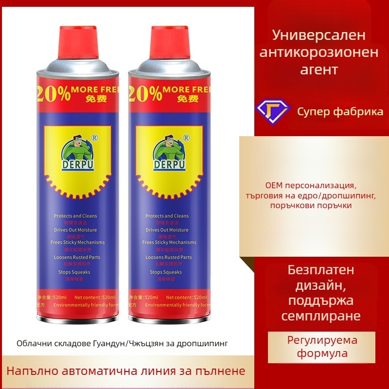 Антиръждова смазка за метал за винтове и панти на врати и прозорци; защита от ръжда и смазване за велосипеди