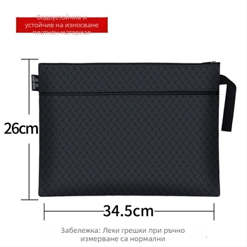 Jianteng A4 чанта за документи от платно с цип – двойно подсилена чанта за срещи и офис, подходяща за печат