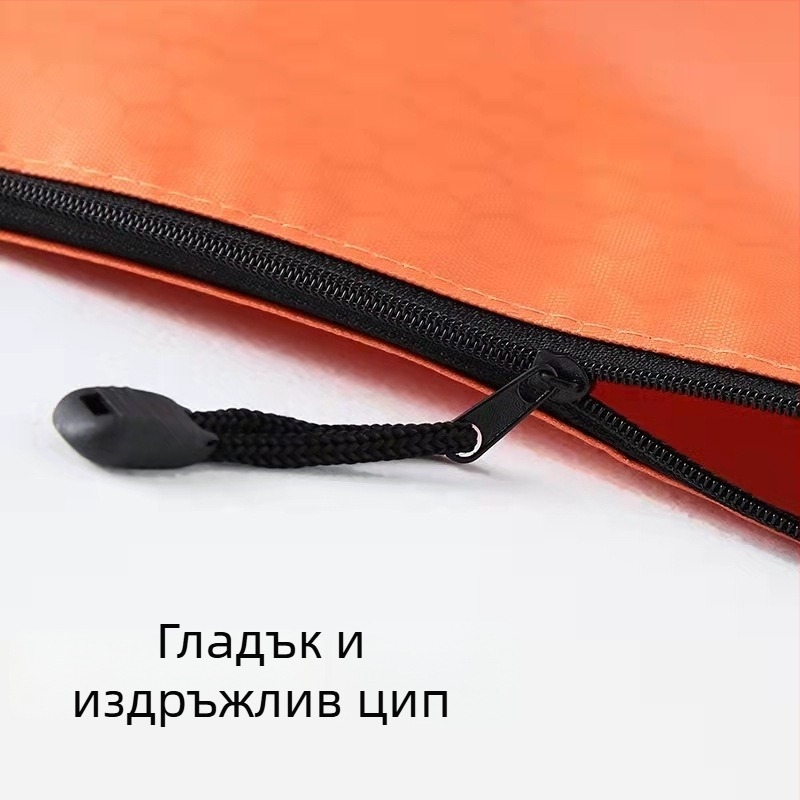 A4 размер чанта за документи с футболен мотив, Oxford плат, цип, водоустойчива, офисно съхранение на документи и канцеларски материали