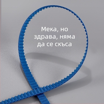 Полиеуретанова синхронна зъбна лента за релса за завеси, синя, модел CH-JLSTPD20210121, размери 11.5 мм × 1000 мм