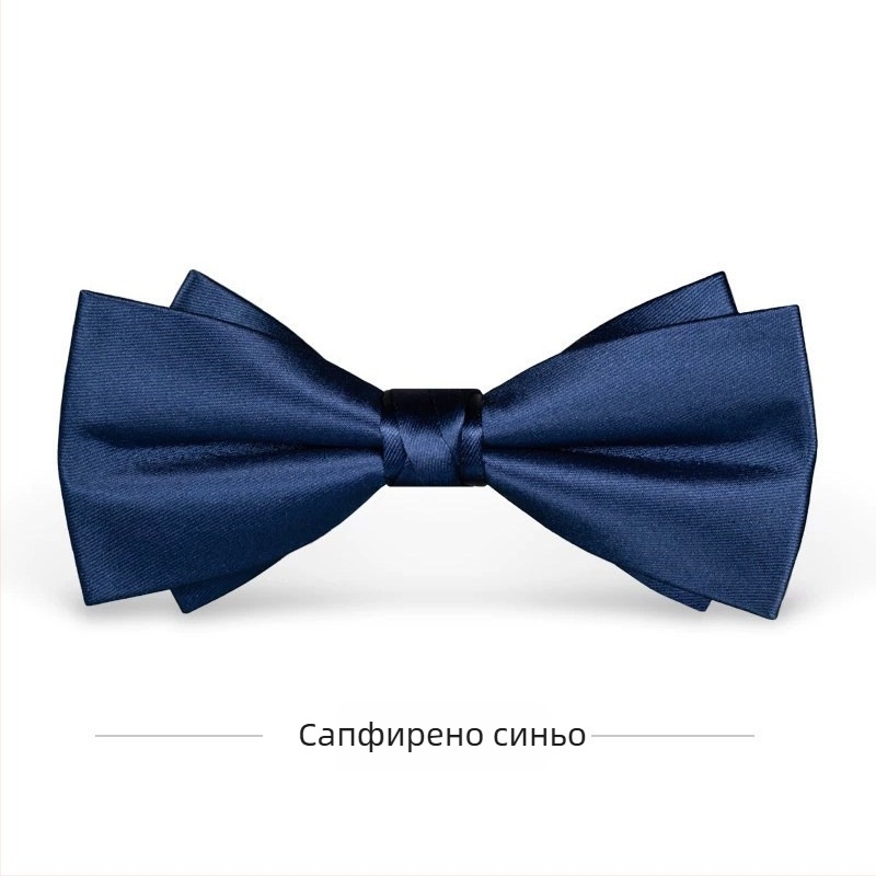 Bow tie за коктейлни партита и сватби, младоженец и домакин, британски стил едноцветен аксесоар