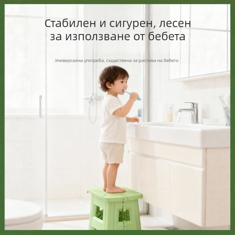 Сгъваема табуретка за дома, детски пластмасов стол, преносим за открито, табуретка за риболов, табуретка за пътуване във влак