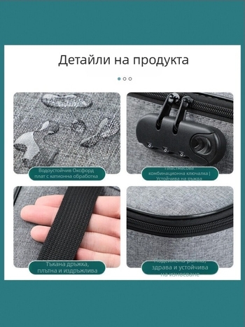 Многослойна водоустойчива чанта за документи – организатор за пътуване, паспорт и лична карта