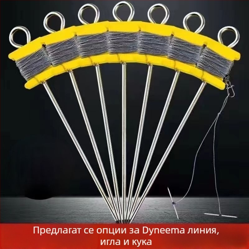 Комплект куки за костенурки с двойни върха и защита срещу изпускане