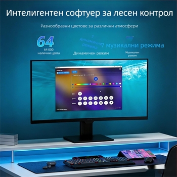 RGB LED лента за монитор със синхрон на светлината с екрана