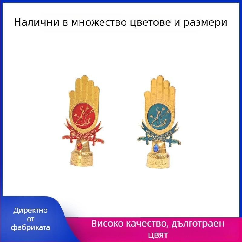 Метална дланова скулптура с полирана повърхност – модерна домашна декорация