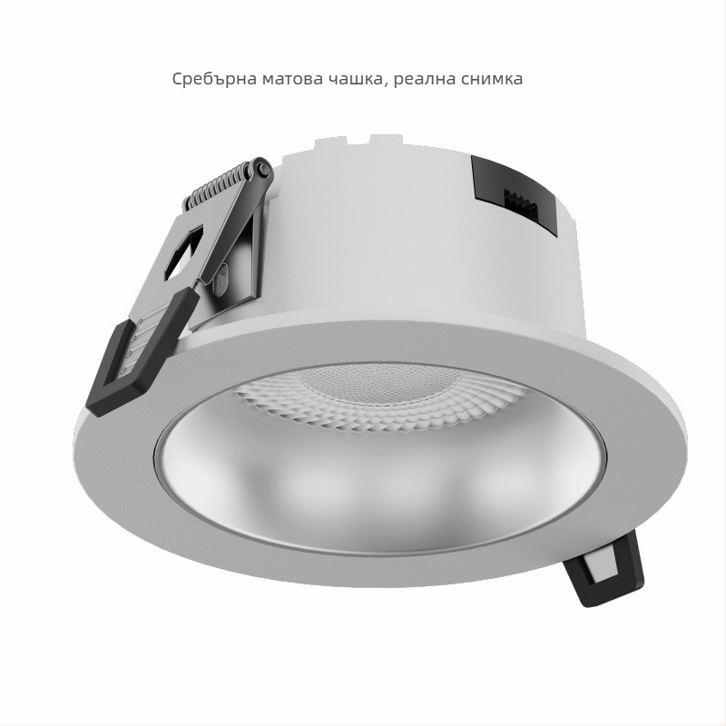 LED вградена таванна светлина с антиблясък и пълен спектър, защита за очите, вграден прожектор