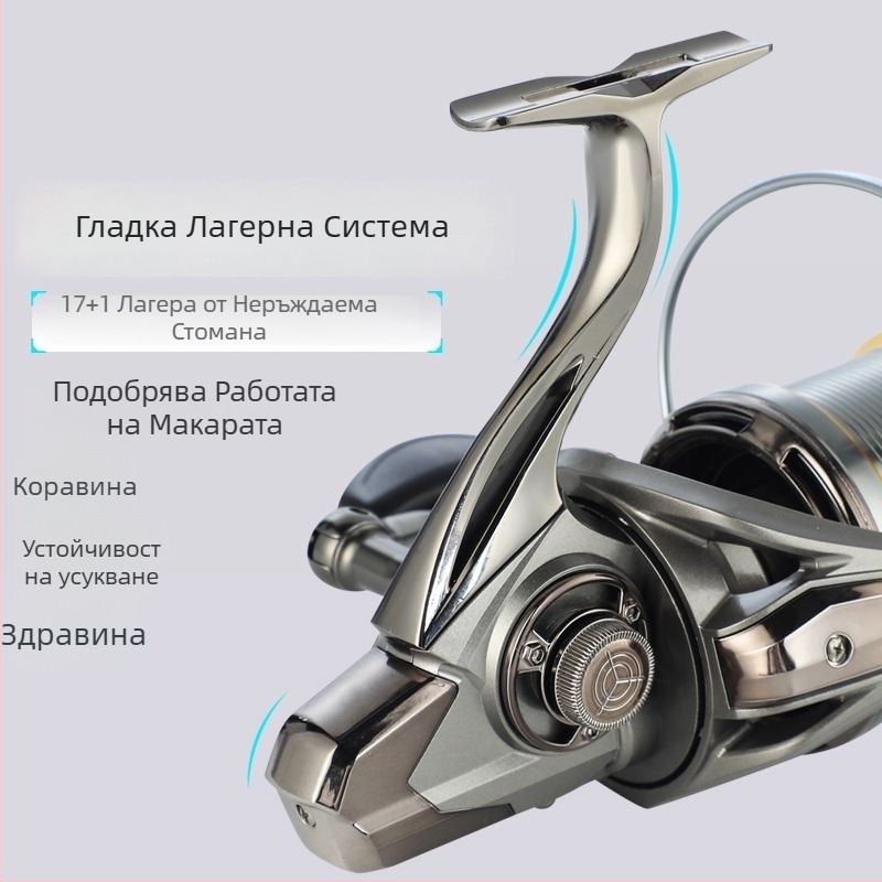 NGK цял метален спининг макара, голям капацитет за морски риболов
