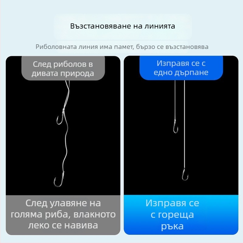 Потъваща основна риболовна линия за морски риболов с въдица, изключително мека, висок клас, специализирана лидер линия