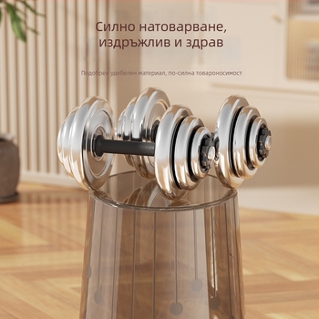 Прозрачен пластмасов кош за отпадъци за дома — без капак, 10 л, подходящ за кухня, баня, тоалетна, спалня, хол и офис
