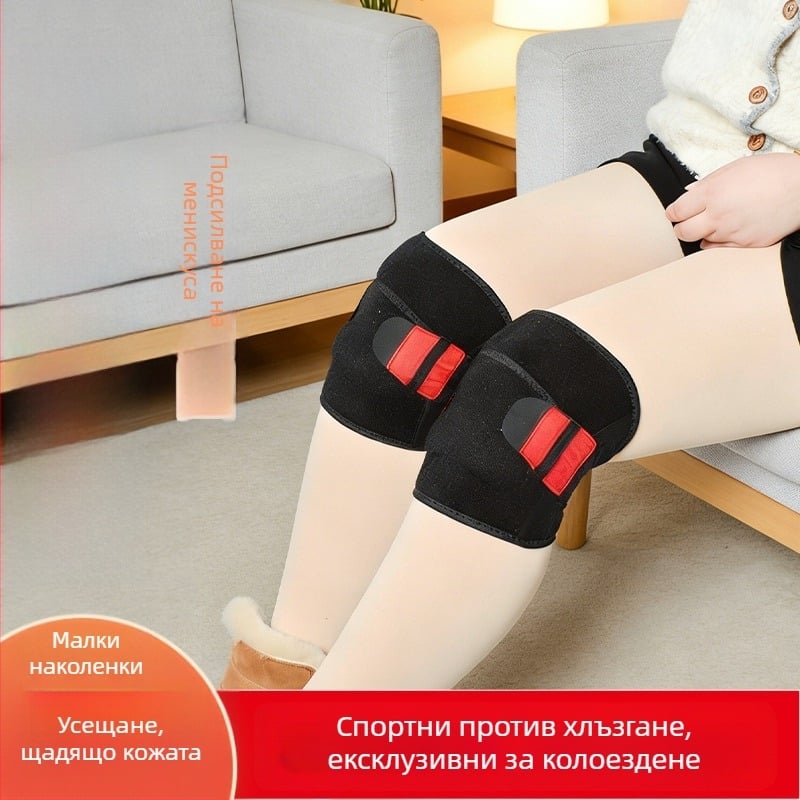 Коленни подложки за спорт и фитнес, дамски и мъжки, защита на ставите и затопляне на коляното, против подхлъзване за колоездене