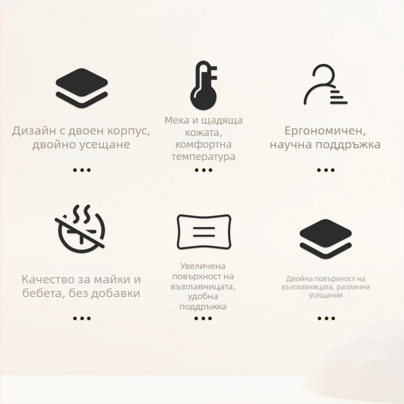 Правоъгълна възглавница от пяна с памет за поддръжка на шията, бавно възстановяване, дълбок сън
