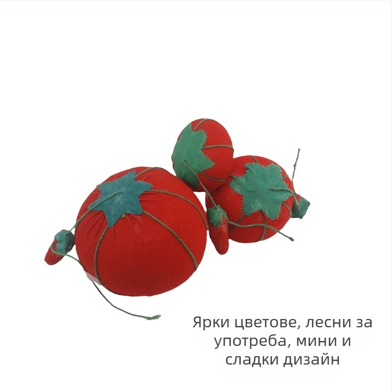 Доматена подложка за игли за кръстат бод и мъниста, ръчна изработка
