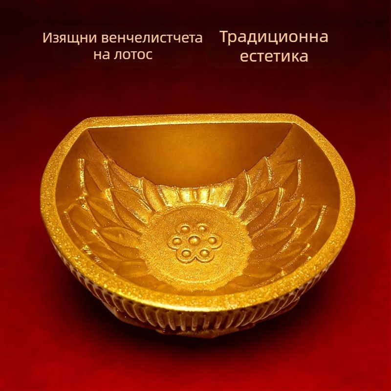 Златна купа за ориз, магнит за хладилник, триизмерна културна творческа украса, сувенир от музей Шанси в Сиан
