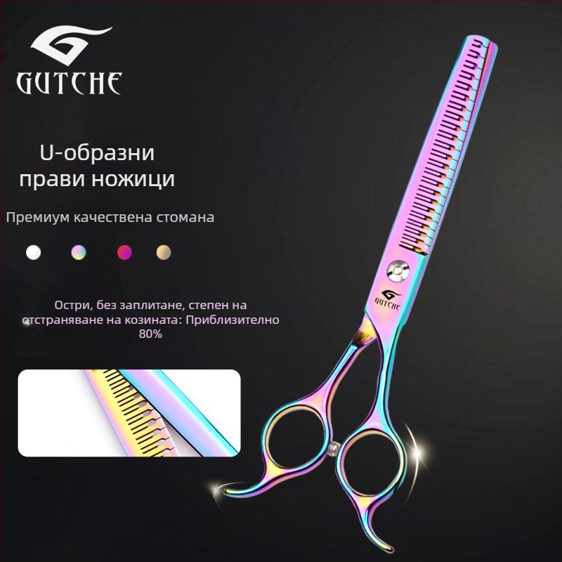 Ножици за подстригване на домашни любимци: разреждащи, прави и извити – професионални за козината