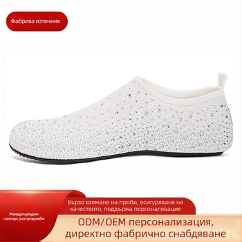 ERGR водни обувки за плаж и река – дишаща мрежеста горна част, бързосъхнещи, подходящи за плуване и походи,унисекс, с кристални акценти