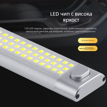 Универсално кабинно осветление 12-85V с 120 LED за камиони с кутия и каравани
