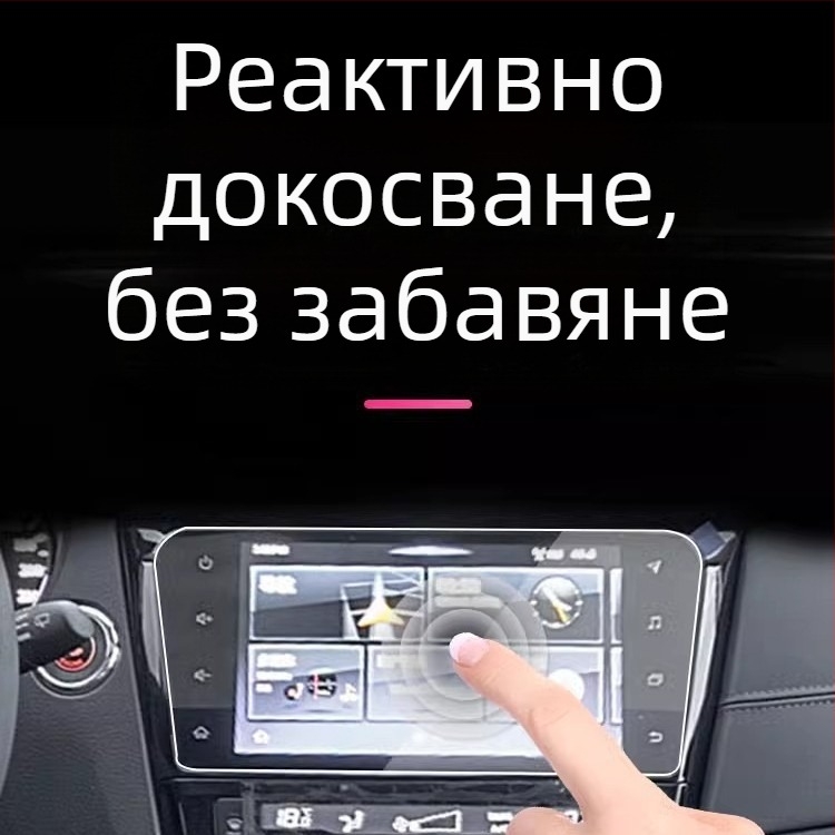 Закалено защитно фолио за навигационен дисплей на Nissan X-Trail Glory и интериор на централната конзола