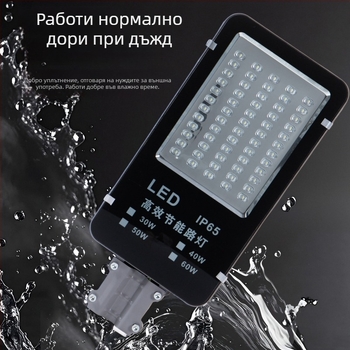 LED улична лампа с висока енергийна ефективност, IP65 водоустойчива външна светлина за градски проекти и осветление на нови селски пътища