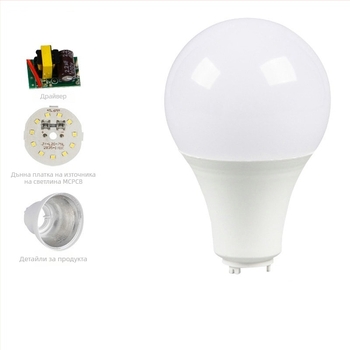 LED корпус за крушка от A-тип SKD серия, комплект A45/A60/A80 и капак за крушка