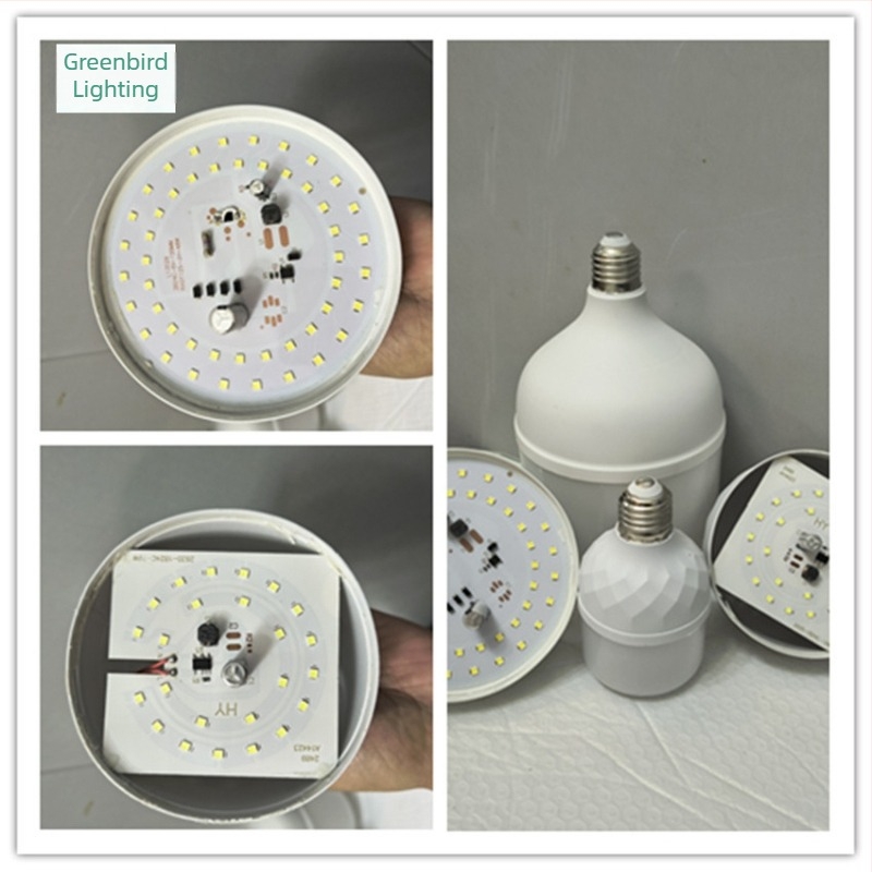 LED компоненти за крушка E27, корпус на крушка, без заваряване, SKD комплект за монтаж на светлинен източник, алуминиев драйвер
