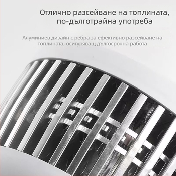 LED крушка, енергоспестяваща, E27 база, за дом, работилница и фабрика; висока яркост 6000 lm, CRI 90–100, алуминиево тяло, PC абажур, серия Bubble, 2835 диоди, не е димерна, 220 V, IP30, живот 3 години