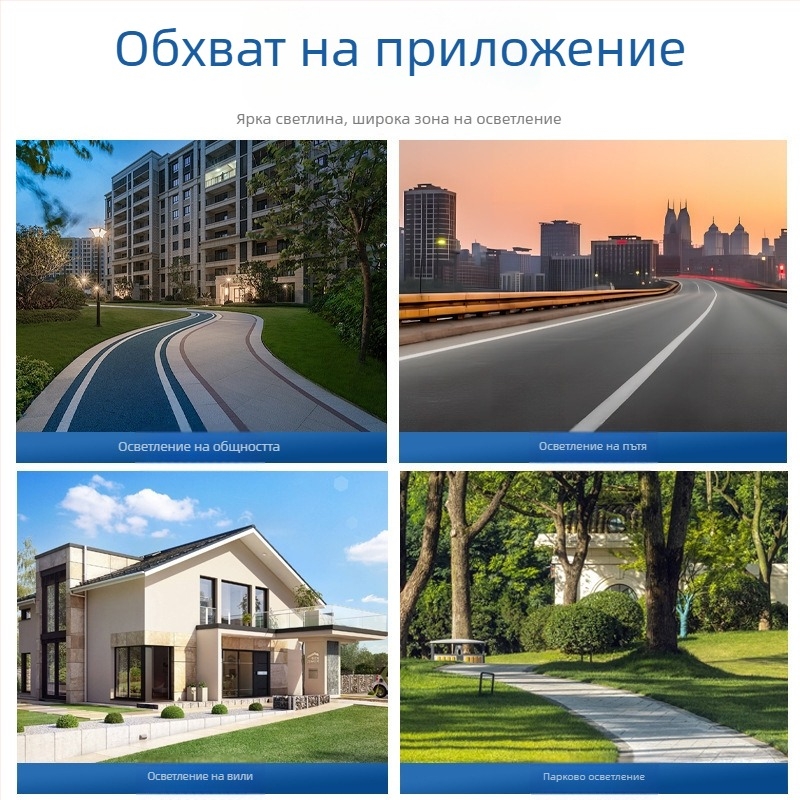 LED улична глава за градски път, външна водоустойчива, висока яркост 5000 lm, 6500K, подходяща за магистрали, селски населени места и общински проекти