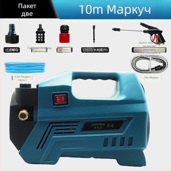 F4 220V Домашна високонапорна автомивка за коли, регулируемо налягане, 3200W, самозасмукваща