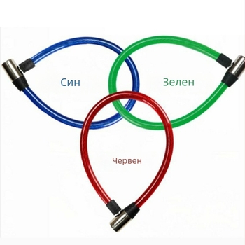 Ключалка с пръстеновидна форма за велосипеди и мотоциклети със стоманен кабел