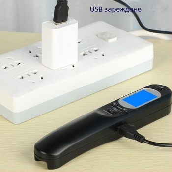 Сгъваем термометър за храна с USB презареждане и сонда от неръждаема стомана за кухня и барбекю