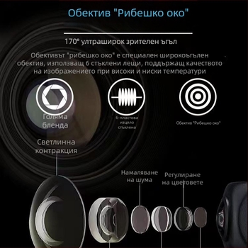 Универсална автомобилна задна камера CCD, нощно виждане, широк ъгъл, 12V