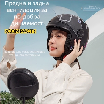 Унисекс каска за електрически превозни средства за есен и зима – зимоустойчива каска за електрически велосипед/мотоциклет, 3C сертифицирана