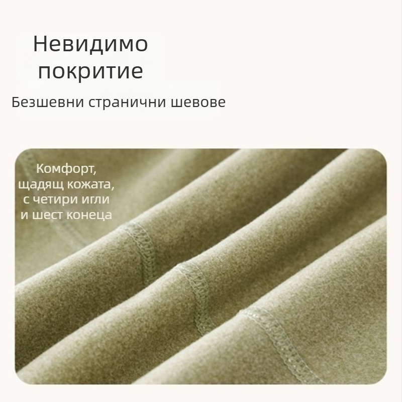 Derong термо дамска долна риза за есен и зима, риза с три четвърти ръкав, подплатена с флийс, безшевна основна риза