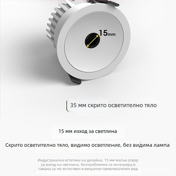12W пълен спектър таванна LED светлина – повърхностно монтирана и вградена светлина за дома, хотел и търговски обекти