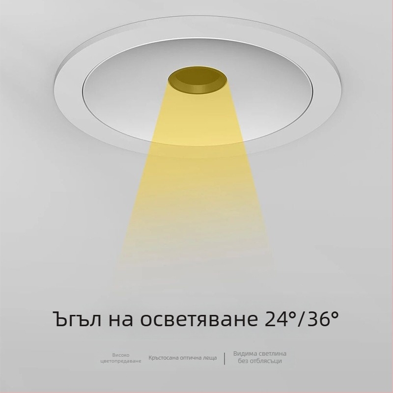 12W пълен спектър таванна LED светлина – повърхностно монтирана и вградена светлина за дома, хотел и търговски обекти