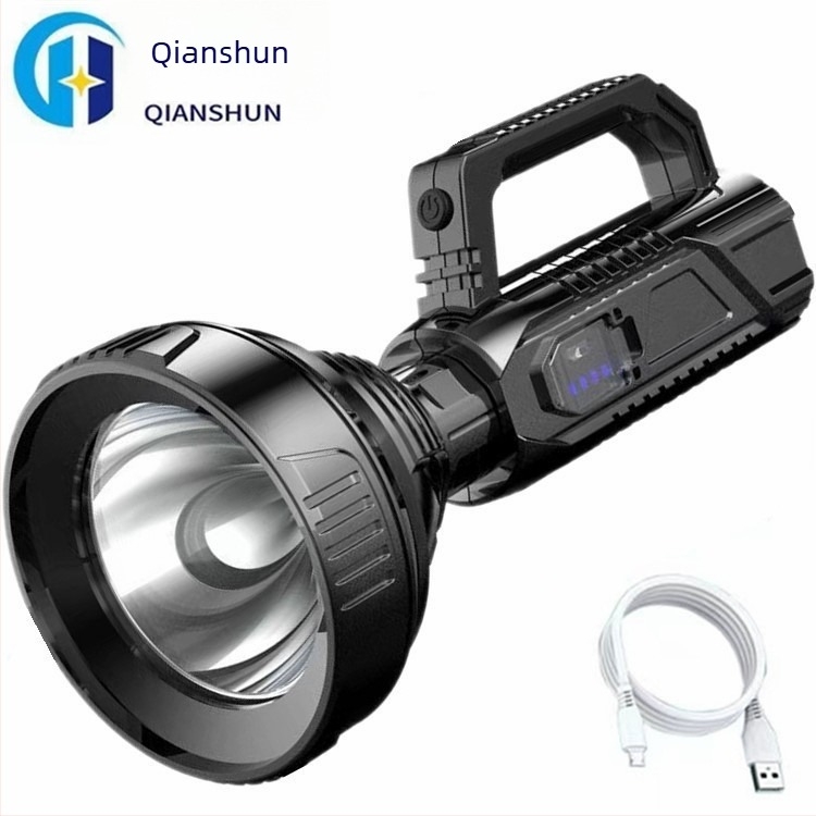 Презареждащ се външен LED фенер с висока яркост и дълъг обсег, 200-500 m, за туризъм, къмпинг и патрулиране