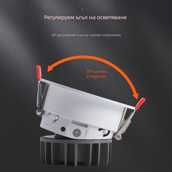 Вградени LED светлини за измиване на стени, антиотражателни прожектори, димируем COB осветление за ресторанти и хотели