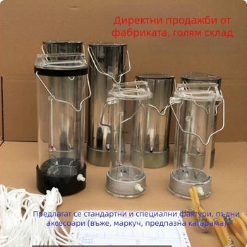 Удебелен колектор за водни проби от неръждаема стомана, за дълбоки води и отпадъчни води, обем 0.5 L, 1 L, 2 L, 3 L, 5 L