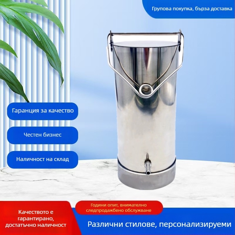 Удебелен колектор за водни проби от неръждаема стомана, за дълбоки води и отпадъчни води, обем 0.5 L, 1 L, 2 L, 3 L, 5 L