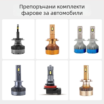 LED фар за автомобил с четири лещи, 100W, висока яркост, интегриран близък и далечен лъч