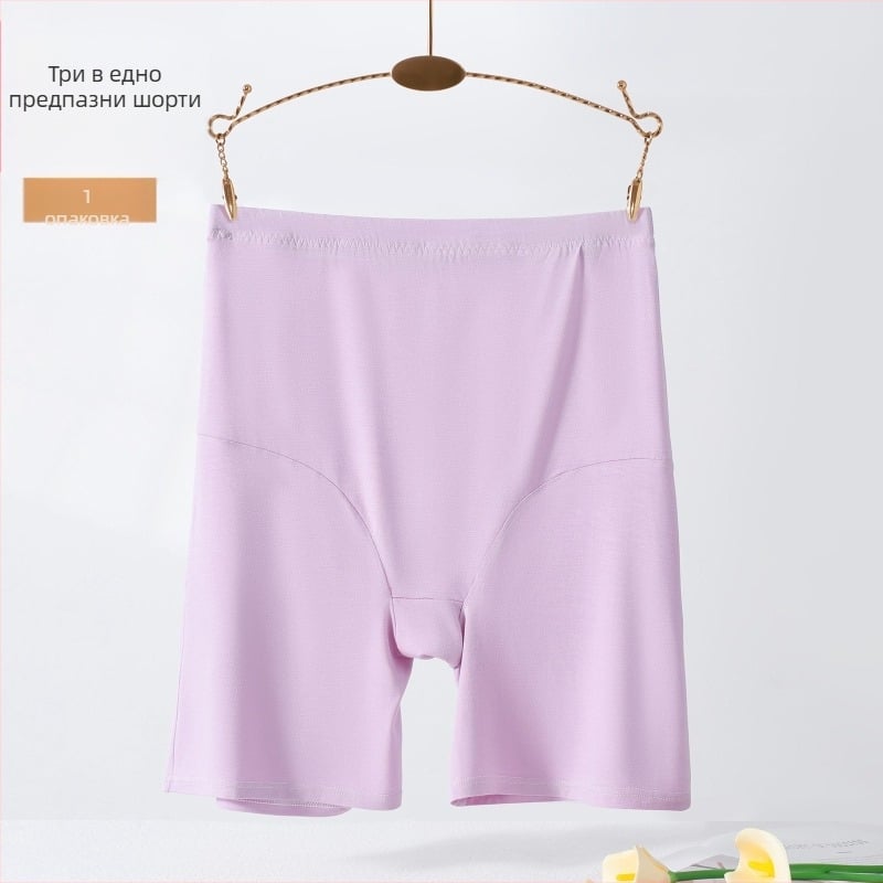Plus-size дамски безшевни шорти-леггинси от модал, плюс размер, висока талия, леки през лятото, непрозрачни