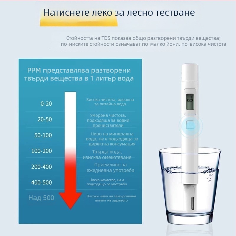 Deli TDS тестер за качество на водата за битова питейна вода, модел DL339012