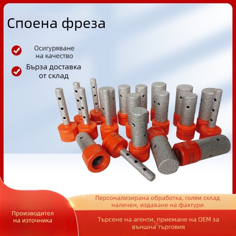 Диамантена фреза за камък за кварц и мрамор, фреза за оформяне, пробиване и шлайфане