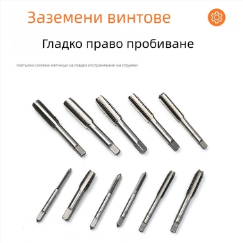 110-частен комплект за резба (тапове и ди) в пластмасова кутия, висока твърдост, M2–M18, ръчно нарязване на резби — South blade