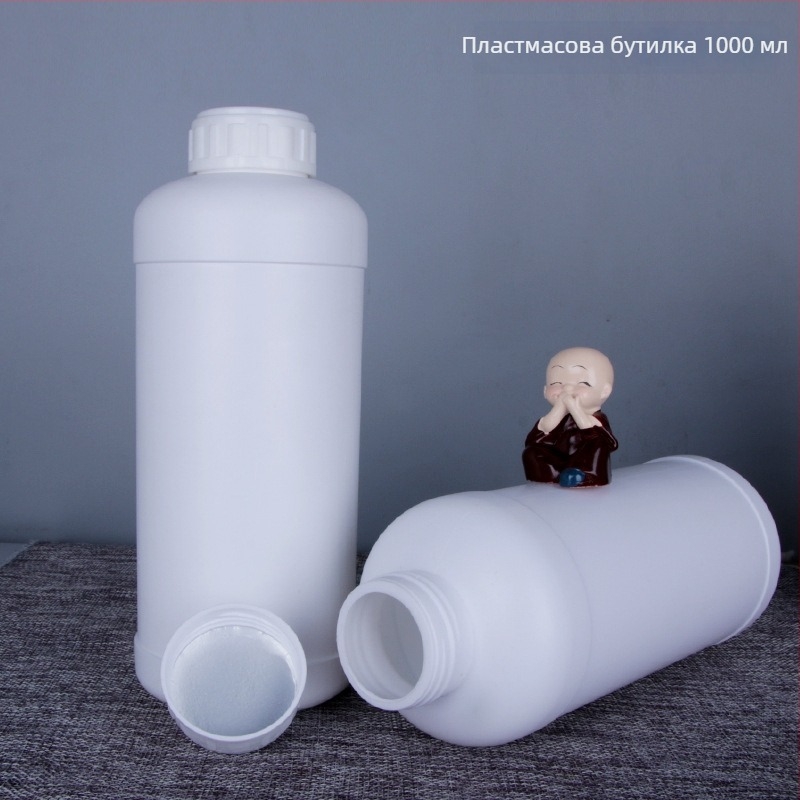 Удебелена 1000 ml HDPE пластмасова бутилка за реактиви и проби