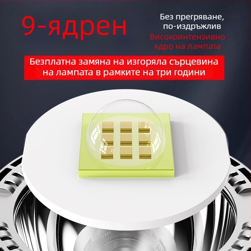 Преносим ръчен прожектор-фенер с презареждаща се батерия, ярък светодиод, дълъг обсег и висока мощност за къмпинг и открито