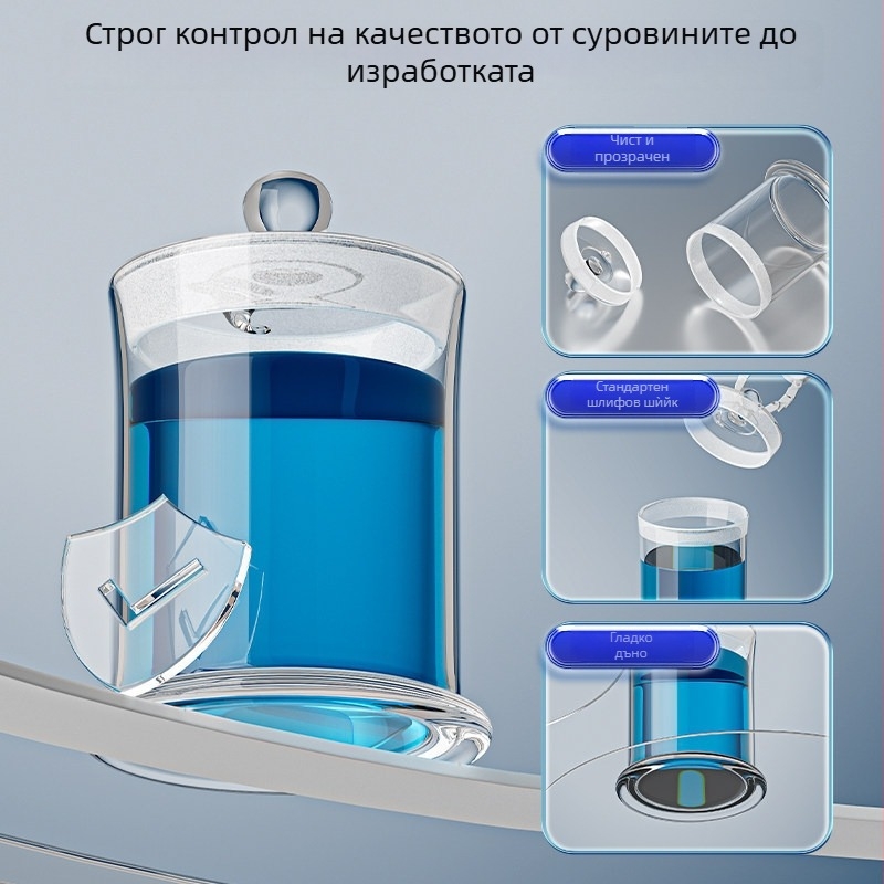 Персонализирани съдове от боросиликатно стъкло за проби и витринни бутилки за разтвор на формалдехид, билкови лекарства, чай и сушена портокалова кора