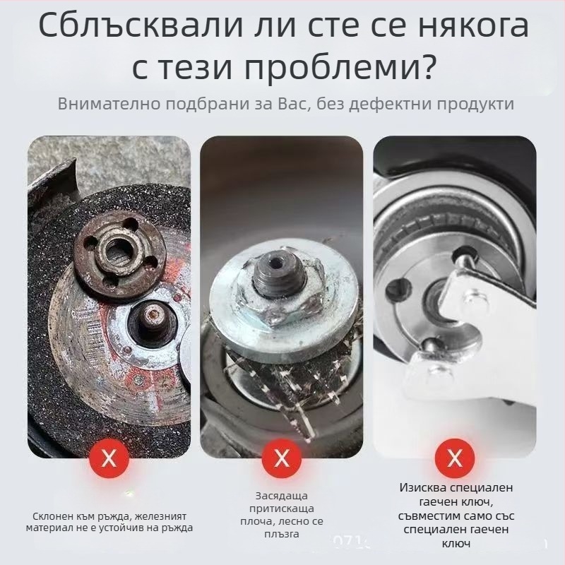 Плоча за експлозионна защита за ъглошлайф с универсален ключ, аксесоарна плоча с висока твърдост, износоустойчива и устойчива на надраскване
