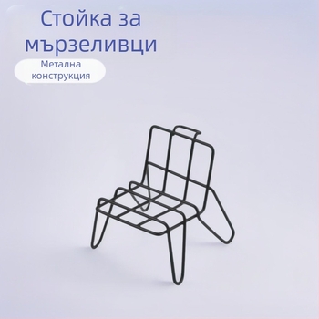 Настолна стойка за телефон от чист метал, регулируема опора, минималистичен железен арт-дизайн